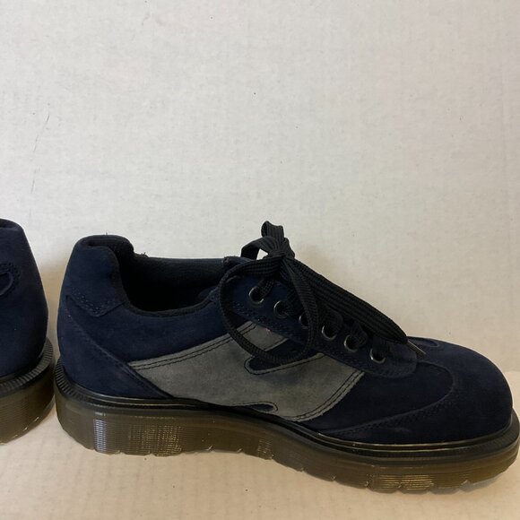 Dr. Marten's Sneaker Shoes US 5 Navy Blue Gray Detail Suede - Picture 9 of 11